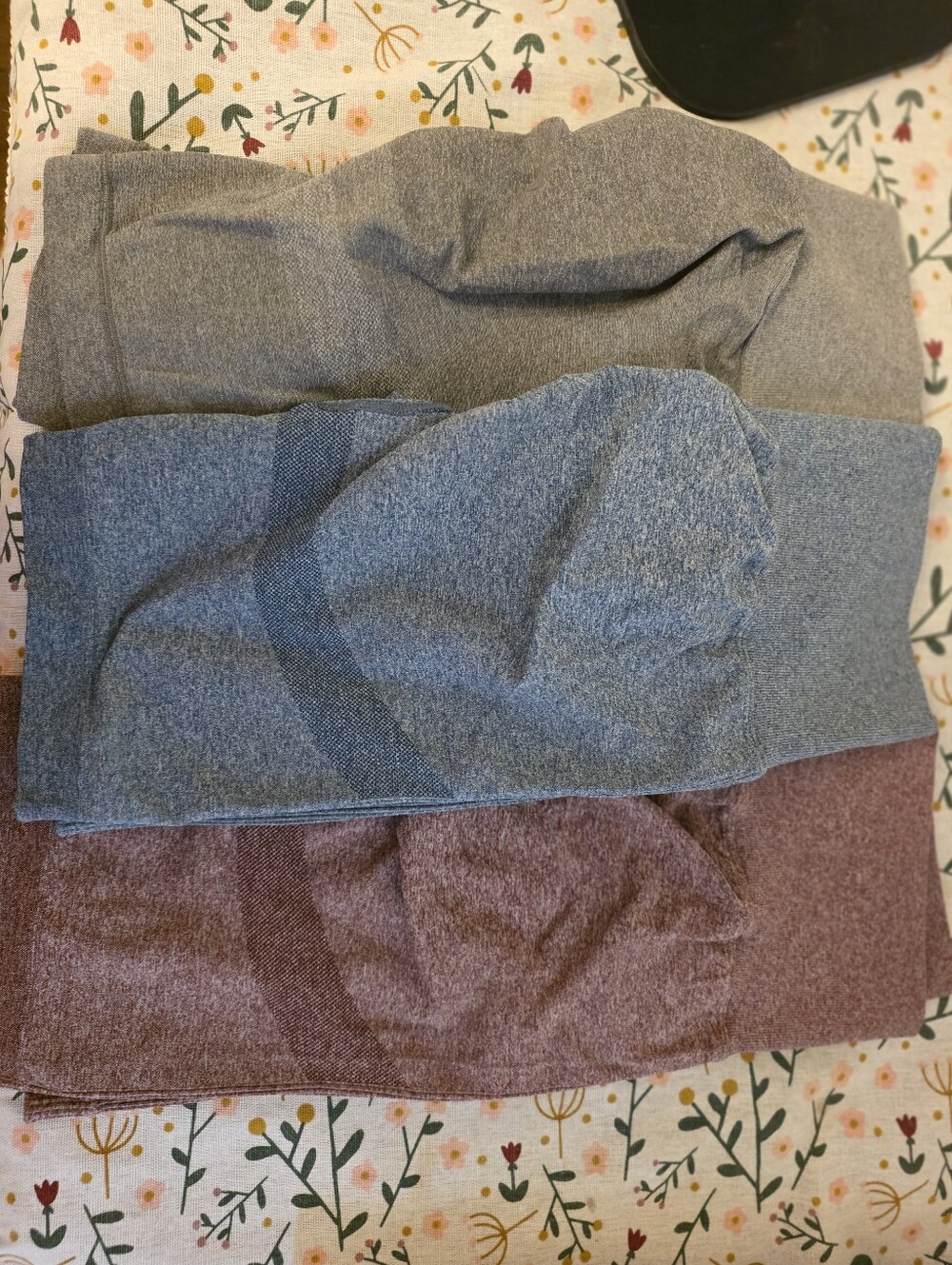 Woman  Seamless Stretch Bottoms - Gray, Blue, Burgundy  3 FOR THE PRICE OF 1
